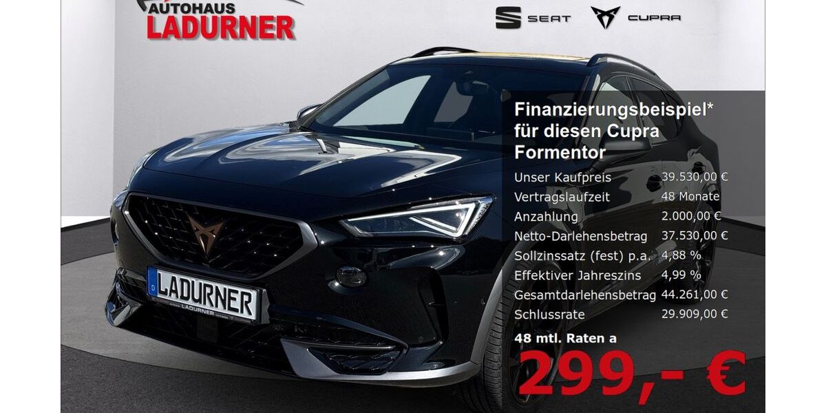 Cupra Formentor 3.800 km 39.530 € Tuttlingen 78532