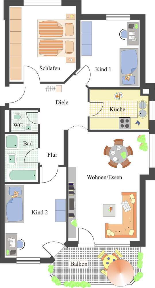 Wohnung zum Mieten in Murr 990 € 86.73 m²