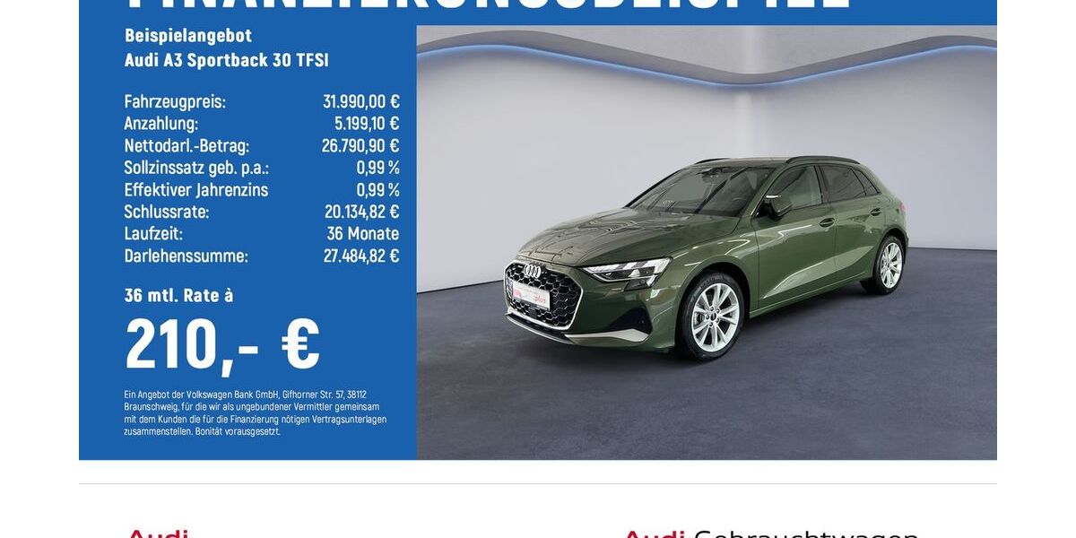 Audi A3 10.769 km 31.990 &euro; Göttingen OT Grone 37081