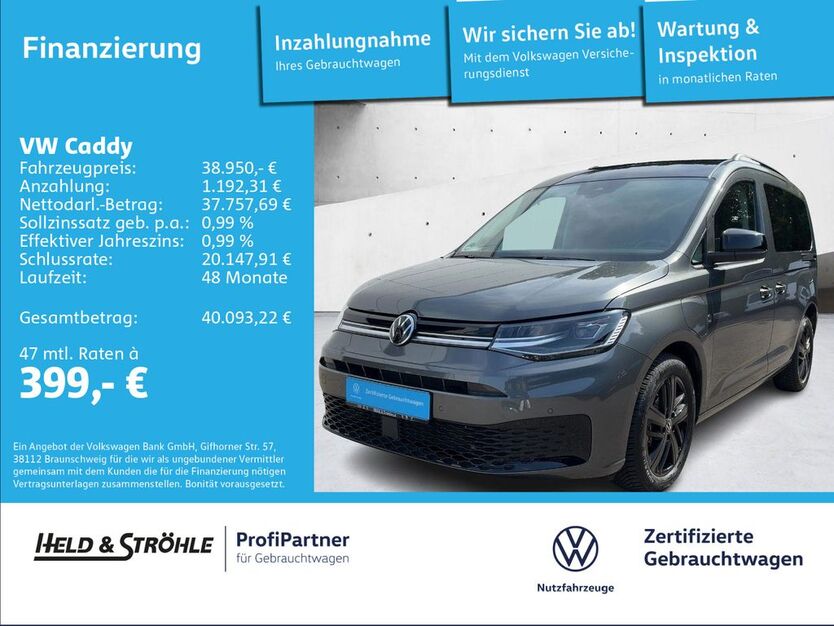 VW Caddy 16.001 km 38.950 € Ulm 89079