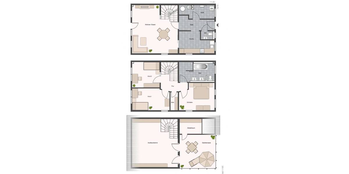 Reihenendhaus Berlin Spandau - 5 Zimmer, 150 m&sup2;, 2.790&euro; | Angebot:26452365