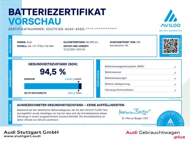 Audi A7 86.395 km 42.540 &euro; Stuttgart 70563