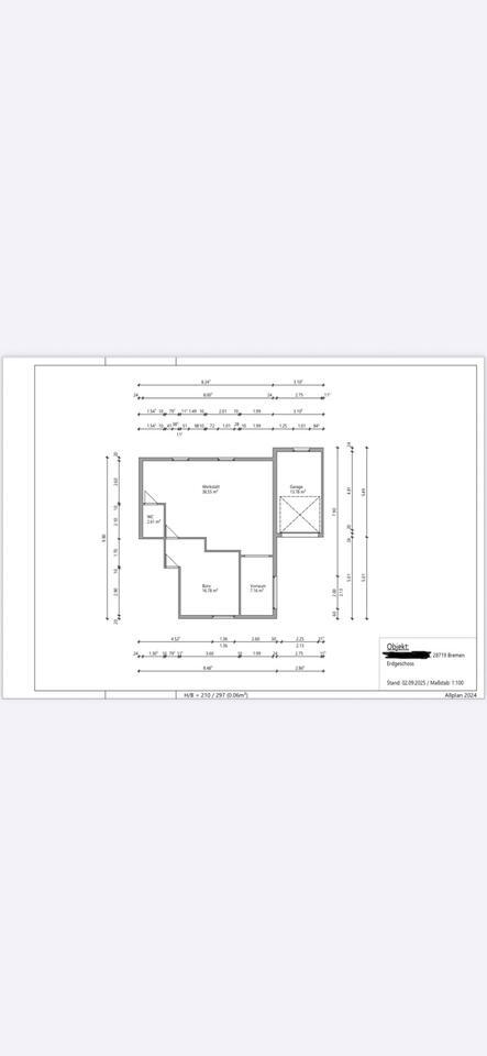 Gewerbefläche mit Büro, Garage & Stellplatz – 67 m² in Bremen