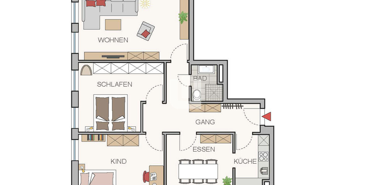 WINDISCH - Attraktive Wohnung mit 4 Zimmern im Herzen von Puchheim - aktuell als Büro genutzt - Etagenwohnung Puchheim | Angebot:25974146