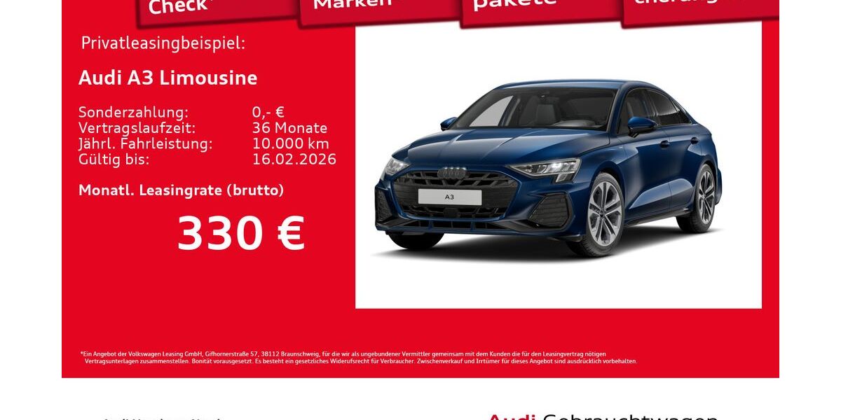 Audi A3 4.990 km 34.380 &euro; Hamburg 22419