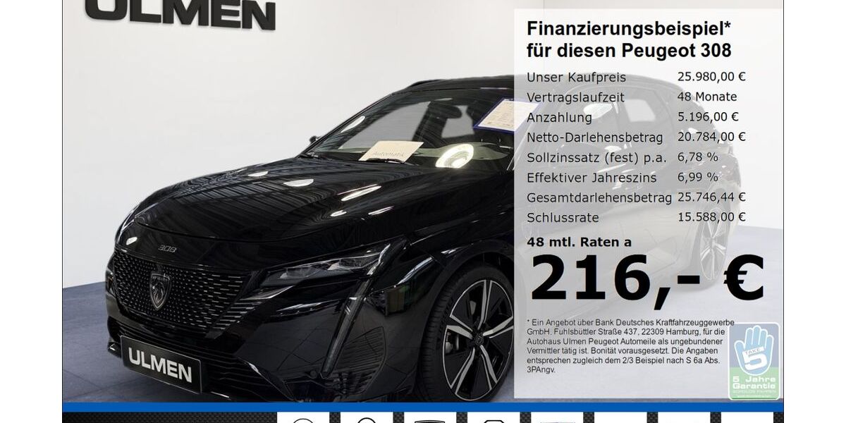 Peugeot 308 22.963 km 24.940 &euro; Düsseldorf 40233