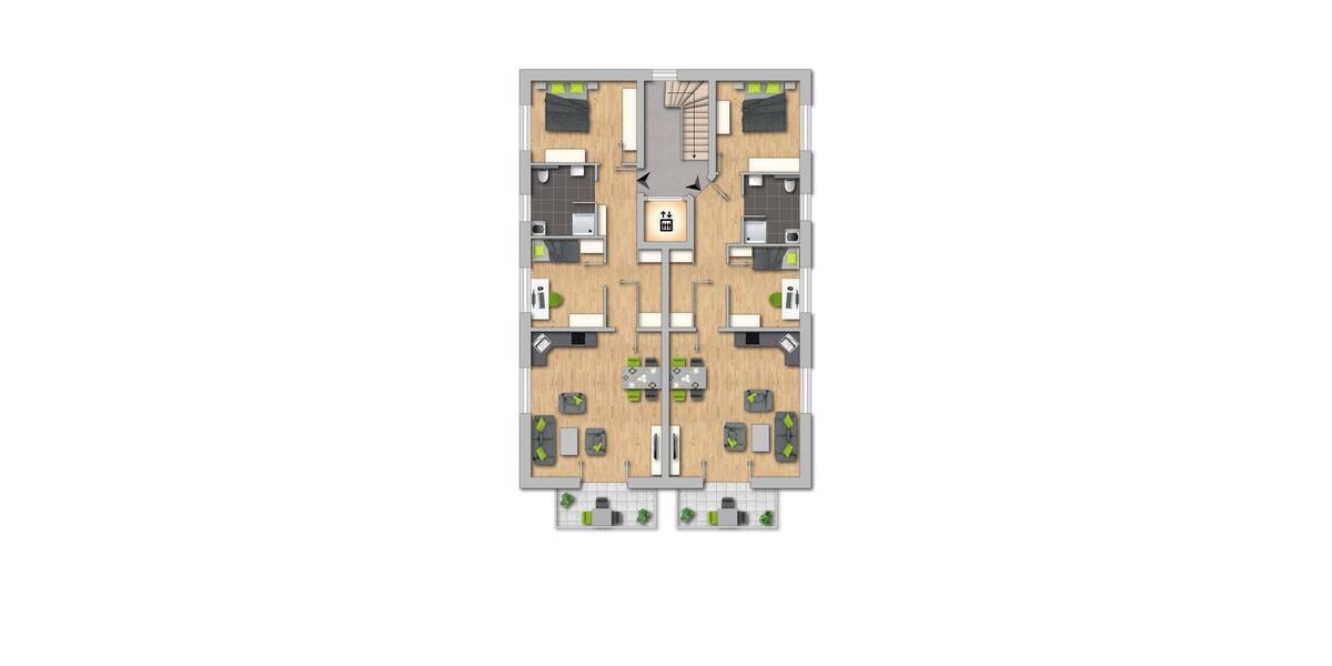Etagenwohnung Scheeßel - 3 Zimmer, 72 m&sup2;, 314.050&euro; | Angebot:25685110
