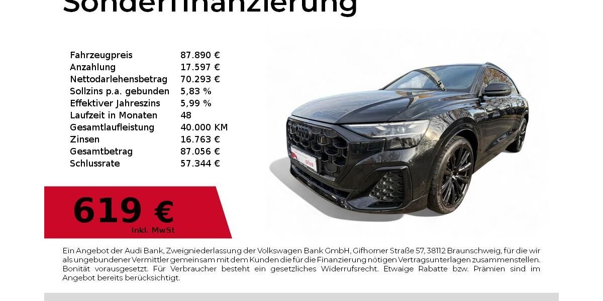 Audi Q8 10.585 km 81.970 &euro; Dessau-Roßlau 06844