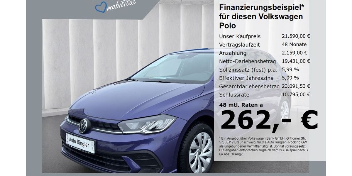 VW Polo 1.017 km 21.590 &euro; Pocking 94060