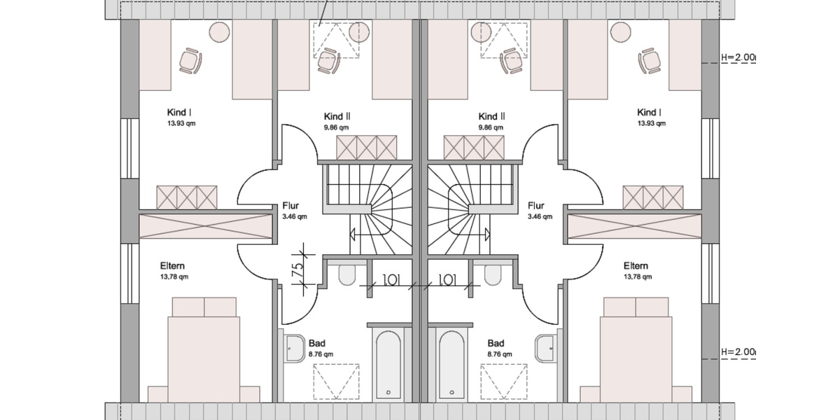 DHH rechts in Bahnhofsnähe Augustfehn Erstbezug 5 zimmer