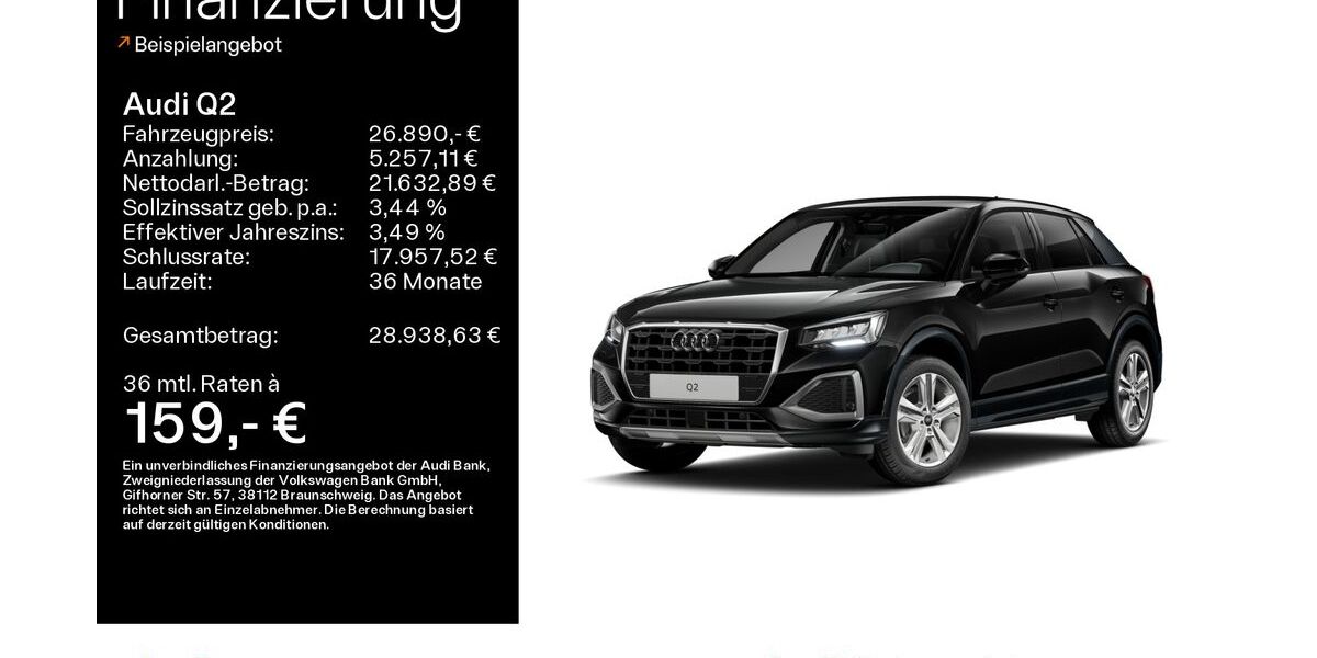 Audi Q2 4.327 km 26.890 &euro; Hofheim 65719