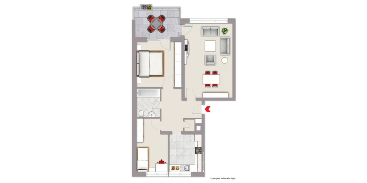 Etagenwohnung Oelde - 3 Zimmer, 72 m&sup2;, 165.000&euro; | Angebot:25971768