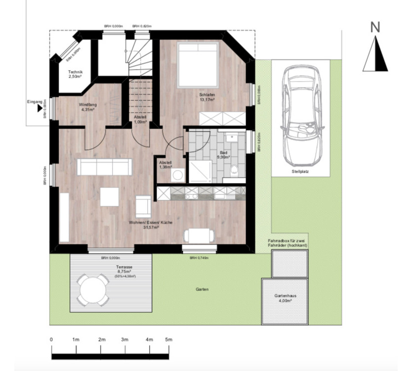 Komfort-Neubau-Wohnung mit Wärmekontingent