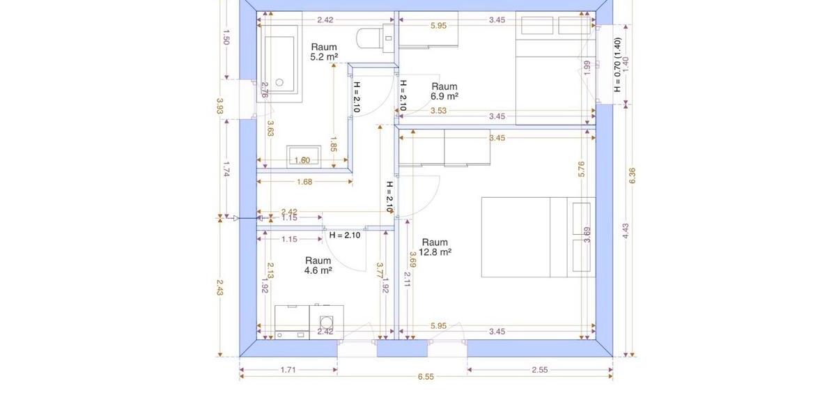 Doppelhaushälfte Rödental - 6 Zimmer, 102 m&sup2;, 180.000&euro; | Angebot:26904065