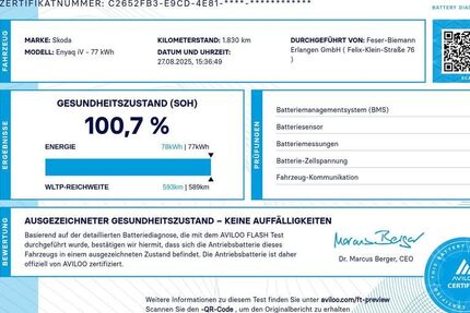 Skoda Enyaq 1.950 km 53.880 € Erlangen 91058