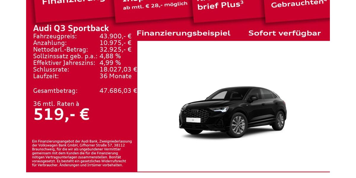 Audi Q3 41.900 km 43.900 &euro; Berlin 12489