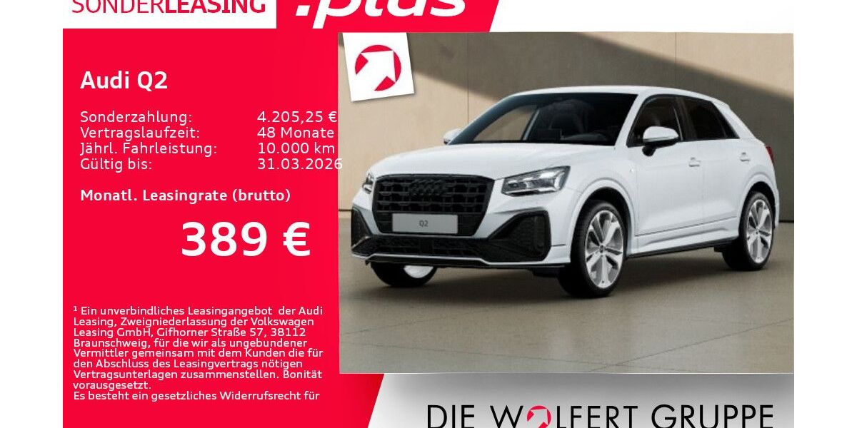 Audi Q2 6.845 km 40.539 &euro; Großwallstadt 63868