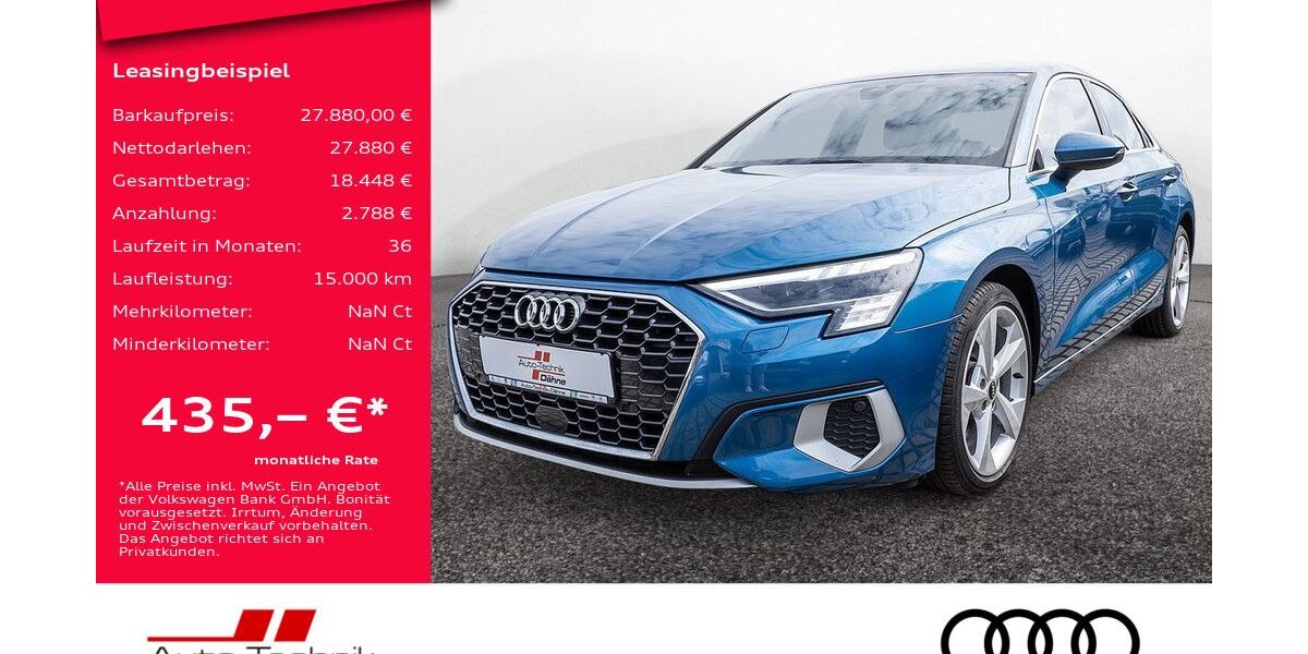 Audi A3 63.847 km 27.880 &euro; Wittenberge 19322