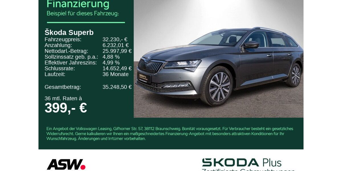 Skoda Superb 38.800 km 30.490 &euro; Heilbronn 74076
