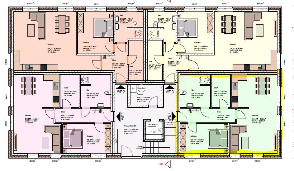 Erstbezug! 2ZKB im EG QNG KfW40+ in Collinghorst 2 zimmer
