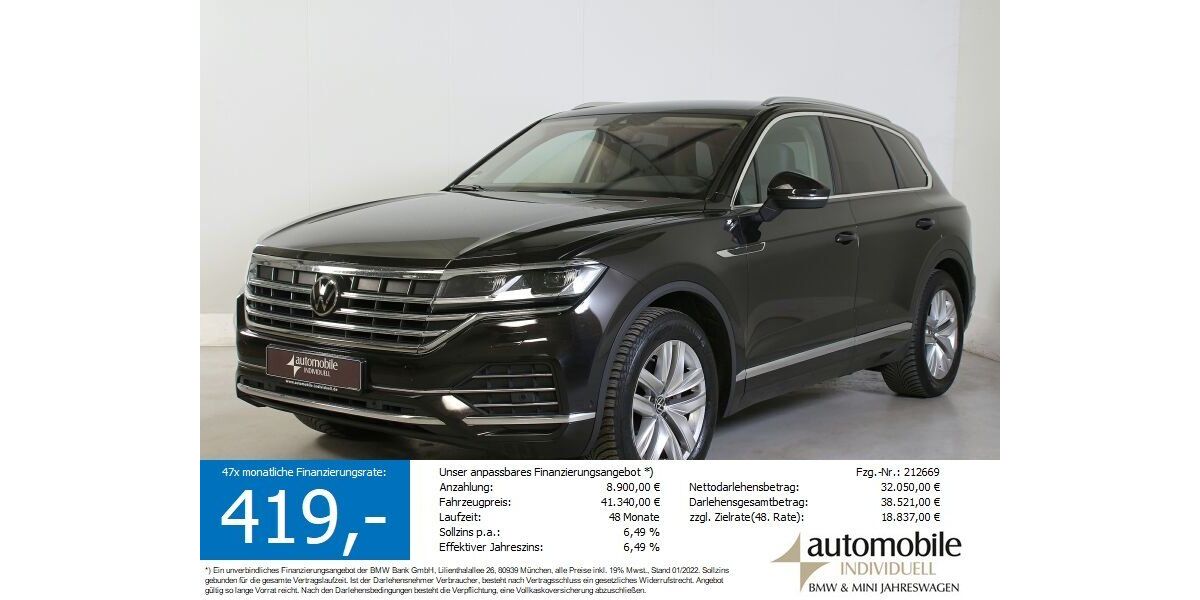VW Touareg 76.800 km 41.240 &euro; Paderborn 33100