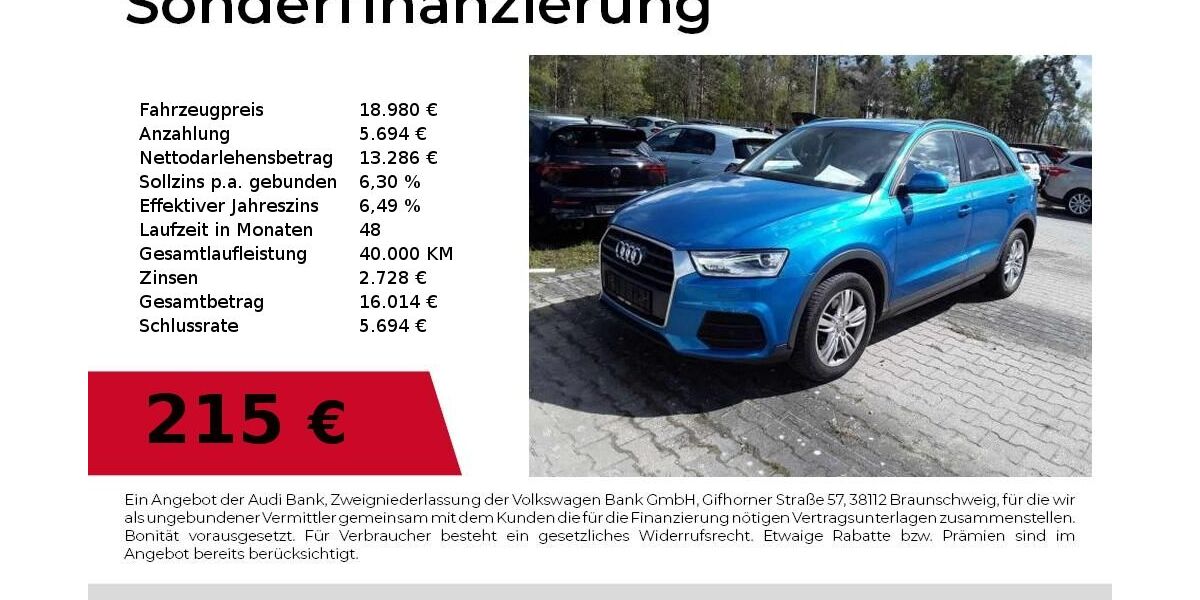 Audi Q3 136.800 km 18.980 &euro; Nürnberg 90411