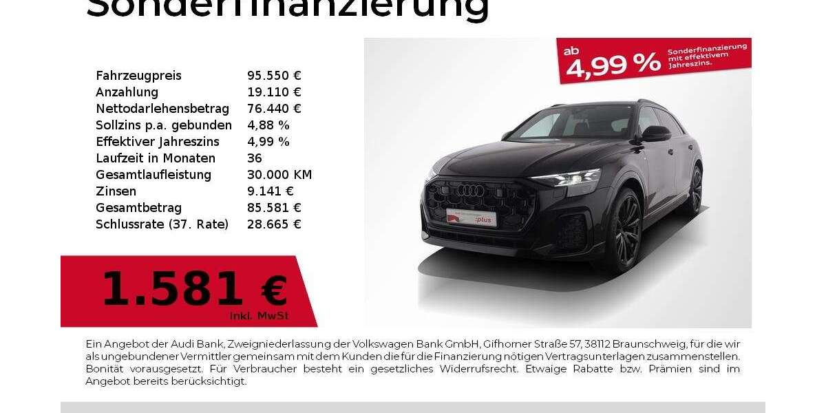 Audi Q8 9.999 km 95.550 &euro; Nürnberg 90441