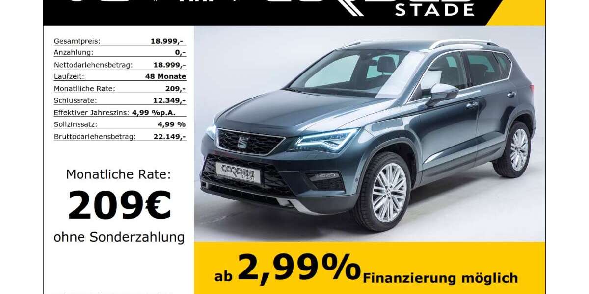 Seat Ateca 136.000 km 18.999 &euro; Stade 21680