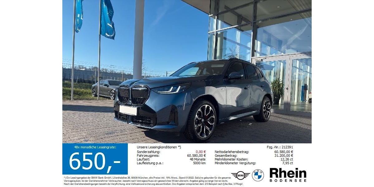 BMW X3 17.760 km 59.780 &euro; Friedrichshafen 88046