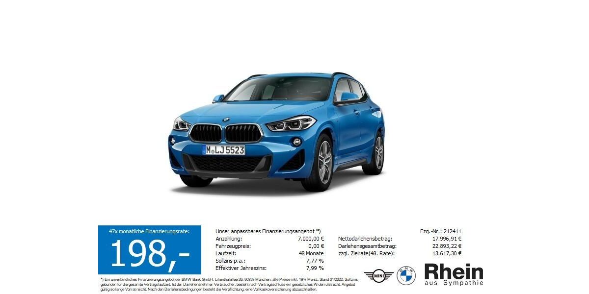 BMW X2 139.896 km 23.890 &euro; Buchen- Hettingen 74722