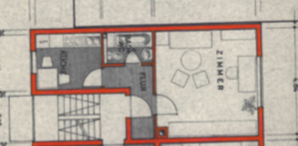 Erdgeschoßwohnung Stuttgart Luginsland - 1 Zimmer, 40 m&sup2;, 550&euro; | Angebot:24997056