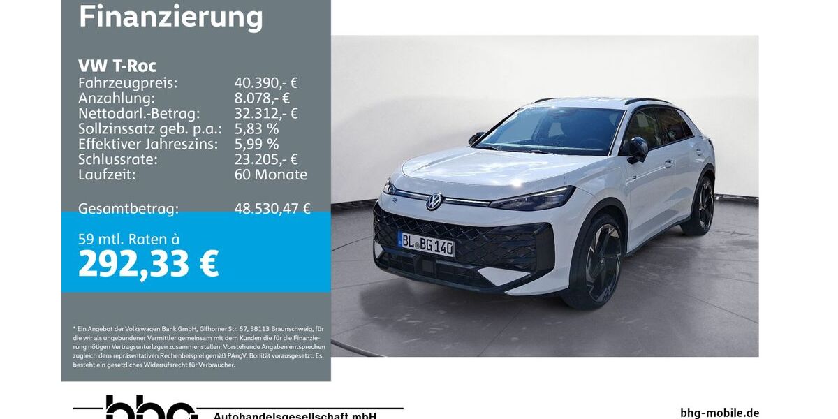 VW T-Roc 4.100 km 40.390 &euro; Albstadt 72458