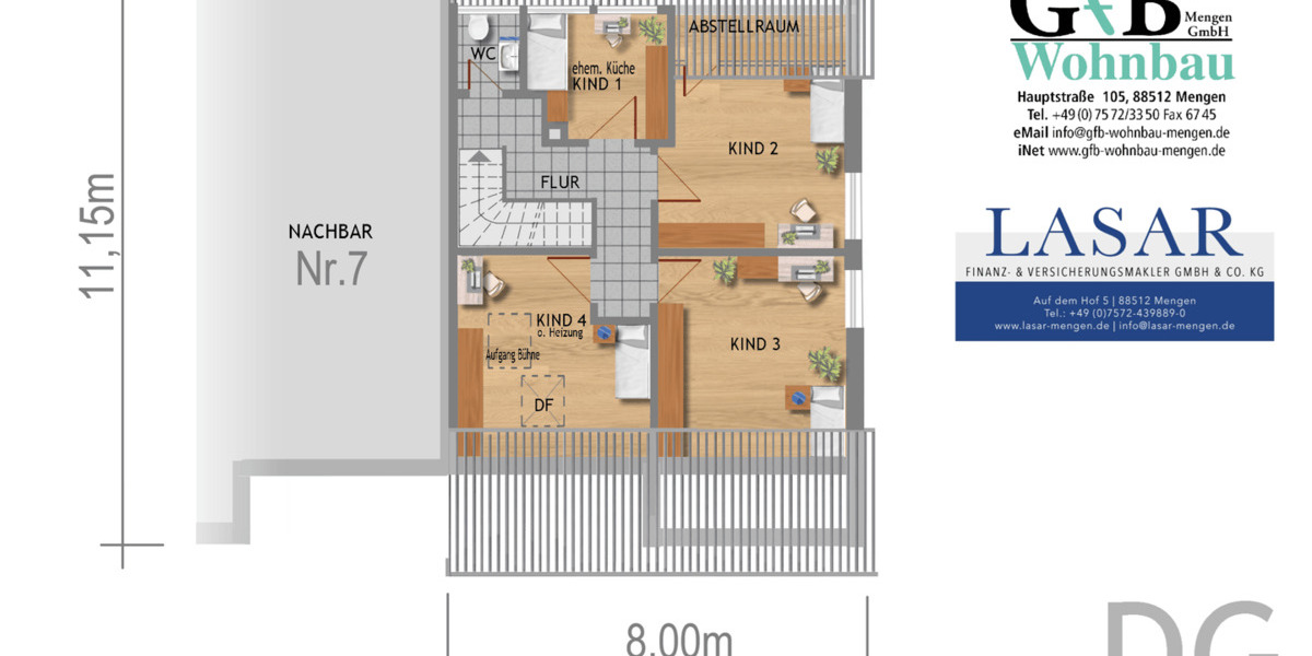 Doppelhaushälfte Scheer - 6 Zimmer, 120 m&sup2;, 189.500&euro; | Angebot:26819740