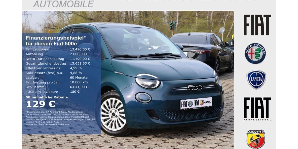 Fiat 500e 44.955 km 13.490 &euro; Marpingen 66646