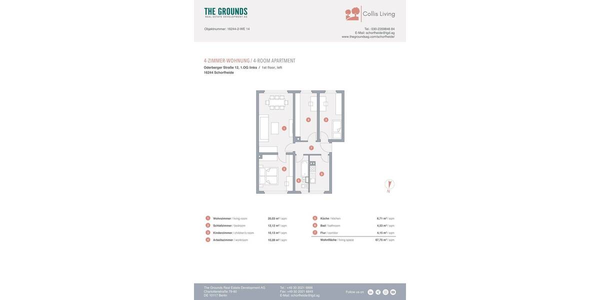 Etagenwohnung Schorfheide Lichterfelde - 4 Zimmer, 67 m&sup2;, 165.000&euro; | Angebot:26634348