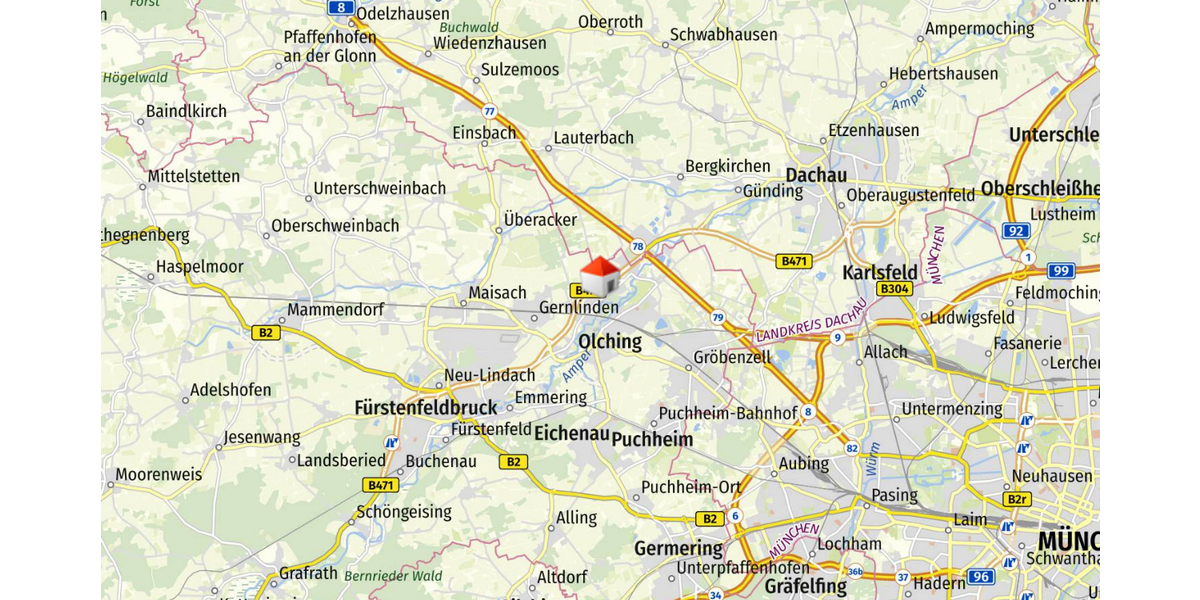 Für den Käufer provisionsfrei! - Baugrundstück mit genehmigten Vorbescheid in Olching Neu-Esting - Grundstück Olching / Esting Esting | Angebot:23777372