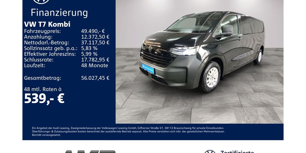 VW T7 Kombi 2.000 km 48.950 &euro; Borna 04552