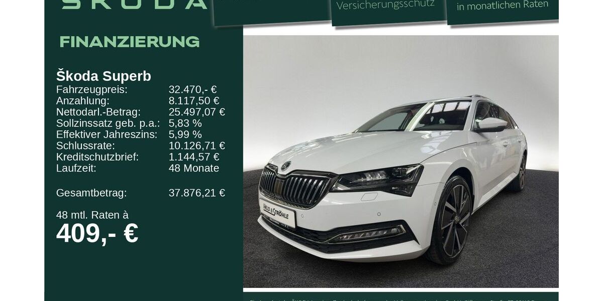 Skoda Superb 18.288 km 32.470 &euro; Neu-Ulm 89231