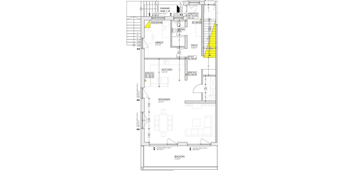 Etagenwohnung Neresheim - 5 Zimmer, 178 m&sup2;, 1.450&euro; | Angebot:25554080
