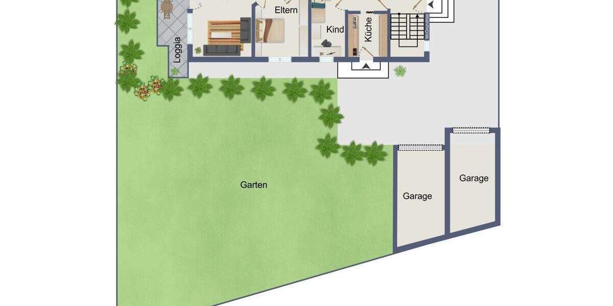 Etagenwohnung Remchingen Wilferdingen - 3 Zimmer, 74 m&sup2;, 298.000&euro; | Angebot:24874001