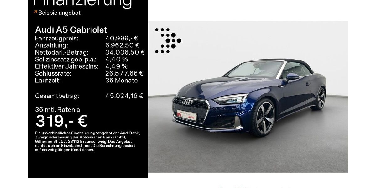 Audi A5 8.400 km 40.999 &euro; Linsengericht 63589