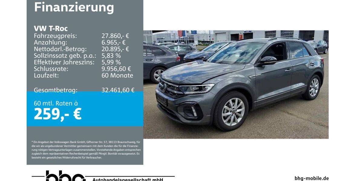 VW T-Roc 16.071 km 27.860 &euro; Reutlingen 72770