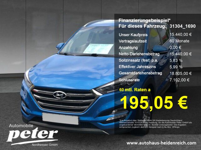 Hyundai TUCSON 61.100 km 15.440 € Sondershausen 99706