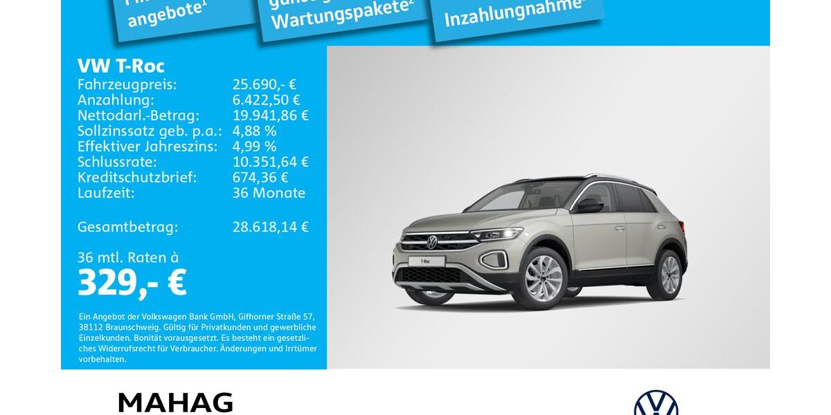 VW T-Roc 38.385 km 25.690 &euro; München 81825