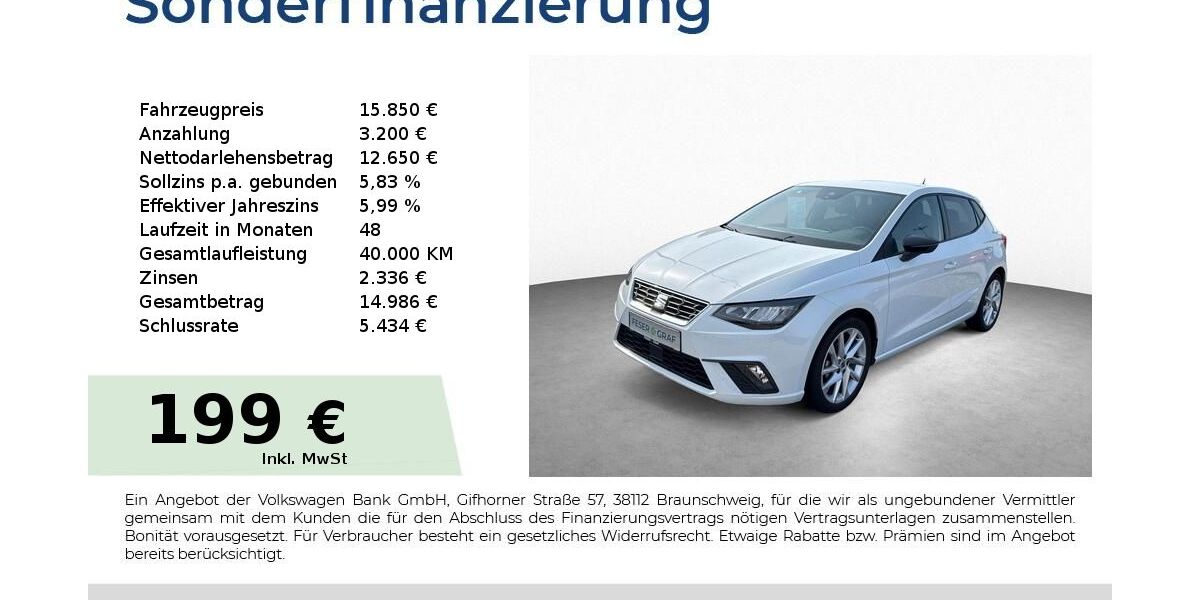Seat Ibiza 29.100 km 15.850 &euro; Schwabach 91126
