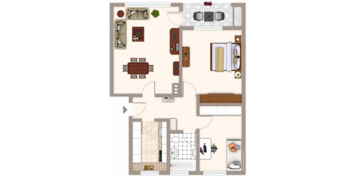 Etagenwohnung Bielefeld Innenstadt - 3 Zimmer, 76 m&sup2;, 680&euro; | Angebot:26874986