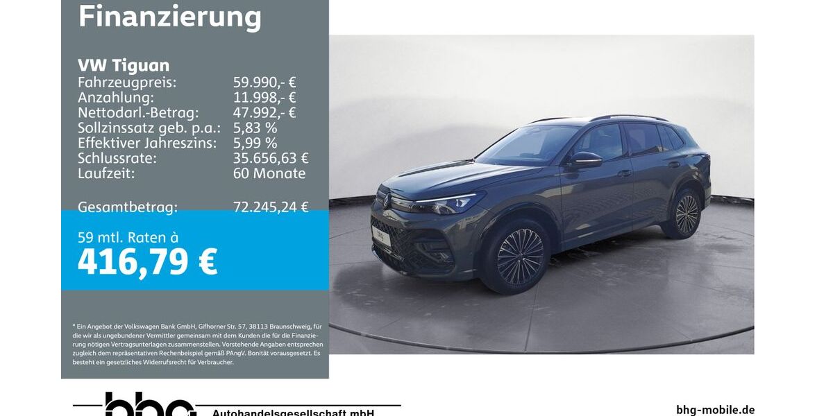 VW Tiguan 3.299 km 59.990 &euro; Ettlingen 76275