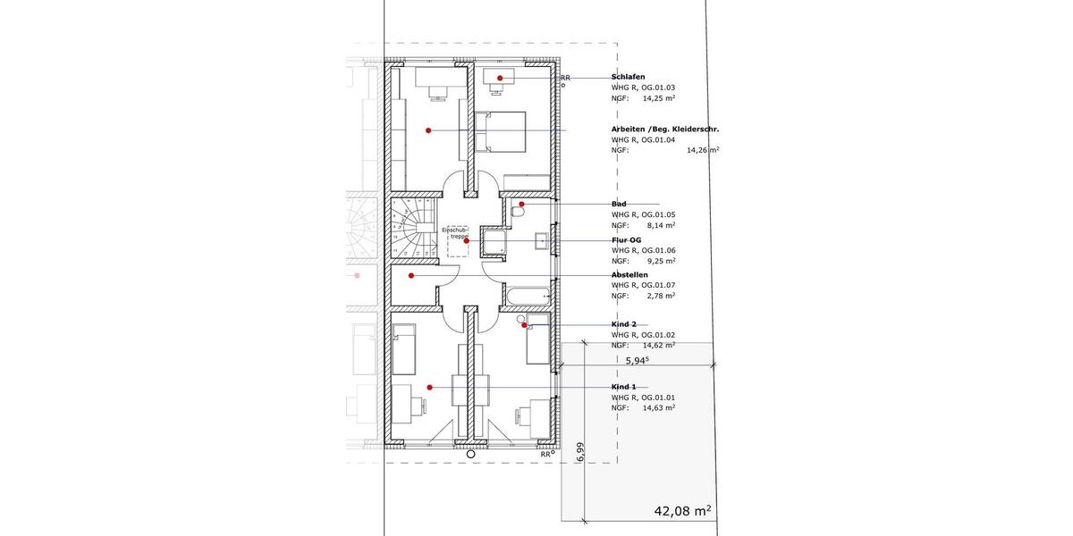 Doppelhaushälfte Hövelhof - 5 Zimmer, 156 m&sup2;, 1.600&euro; | Angebot:26385268