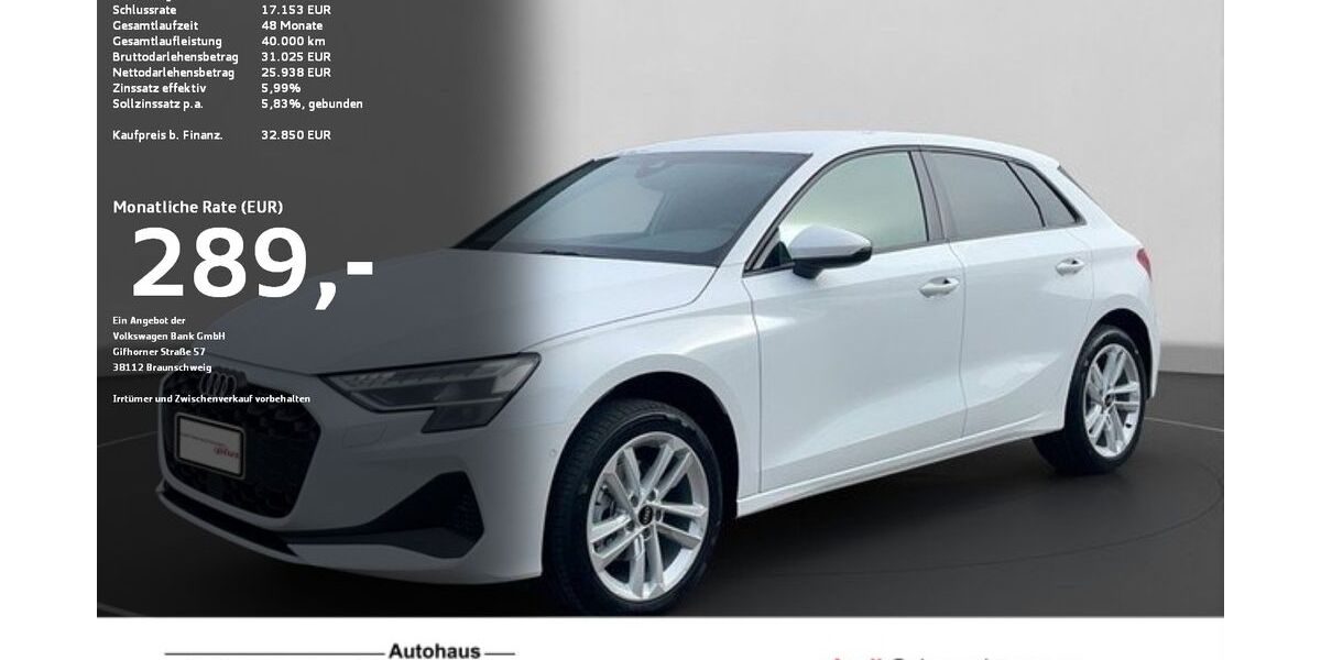 Audi A3 8.357 km 32.210 &euro; Ravensburg 88214