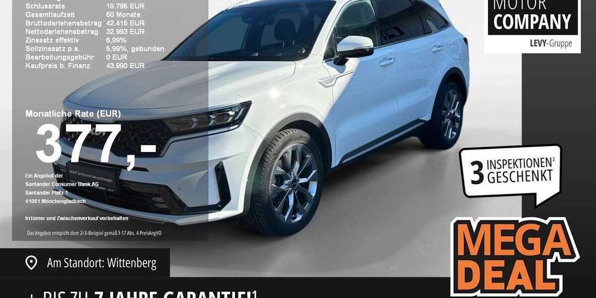 Kia Sorento 14.327 km 43.990 &euro; Wittenberg Lutherstadt 06886